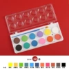 Nylon brush, 12 colors, 1 pieces