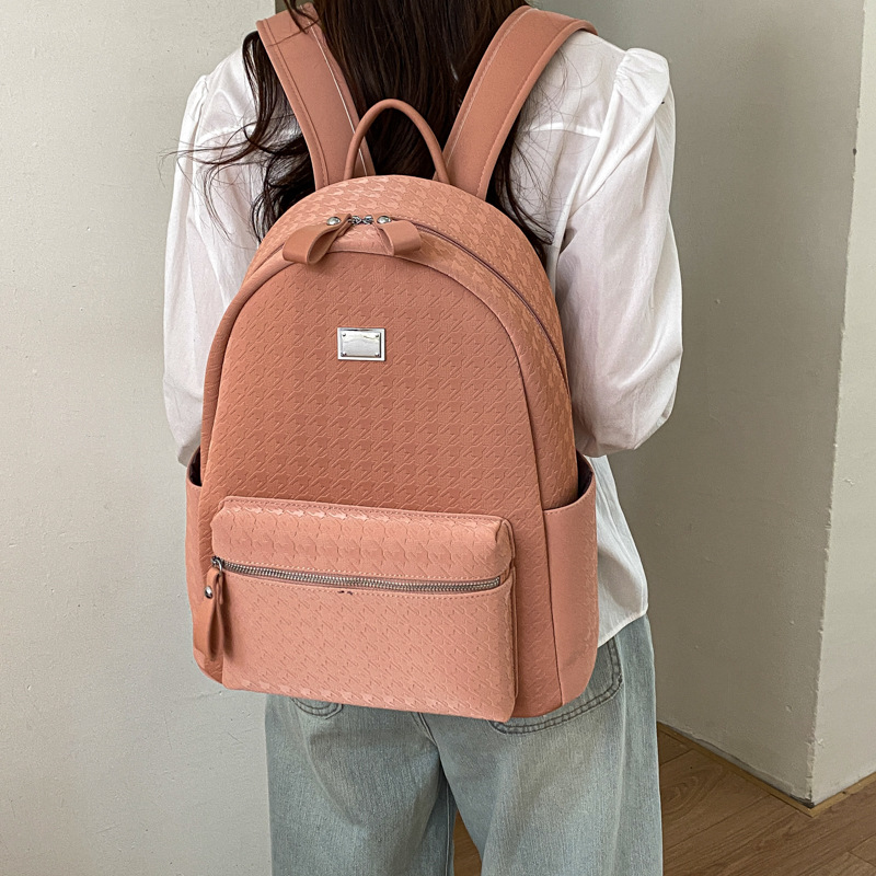 Mochila de viaje casual de gran capacidad, mochila de moda coreana popular, mochila de mujer 2026 nueva mochila de viaje transfronterizo