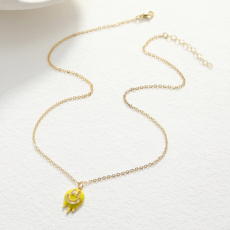 new fashion funny necklace hollow oil dripping ghost necklace