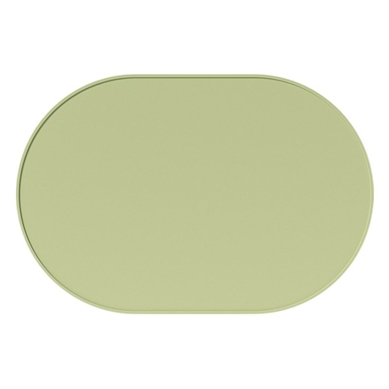 Nuevo color sólido mantel estera de aislamiento anti-escaldado estera de la placa de silicona a prueba de aceite occidental estera de mesa de fábrica al por mayor