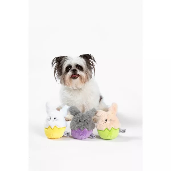 Productos para mascotas transfronterizos, huevos de Pascua, conejos BB llamados sonidos, juguetes de peluche para mascotas, juguetes para perros que no pueden morder.