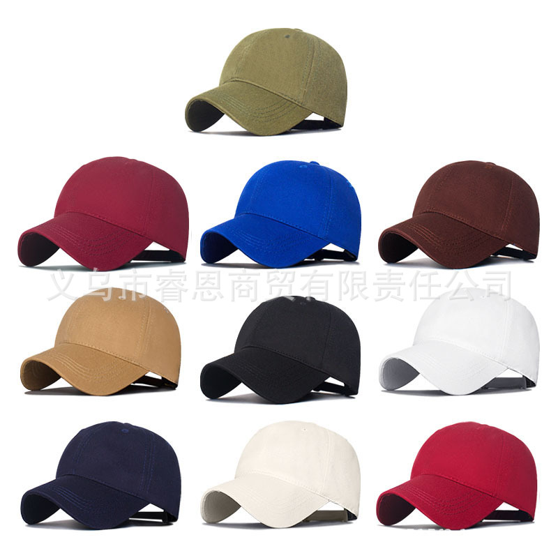 Polo Six-Piece Soft Top Pure Color Light Plate Pure Cotton Baseball Cap Golf Sun Protection Men's and Women's Duck Cap Wholesale