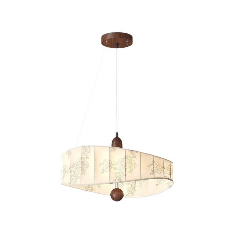 Candelabro de tela de restaurante de estilo antiguo, personalidad creativa, estilo Nanyang, estilo japonés, mesa de comedor de arte, lámpara de bar