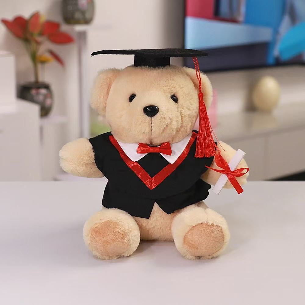 Doctor Bear Doll Peluche Temporada de graduación Regalo creativo Cute Doctor Hat Bear Doll Muñeca al por mayor