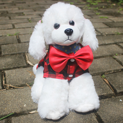 Dog Grid Shirt Suit Wedding Dress Teddy Bichon Small Medium Large Pet Clothes Cat Spring Summer Autumn Style