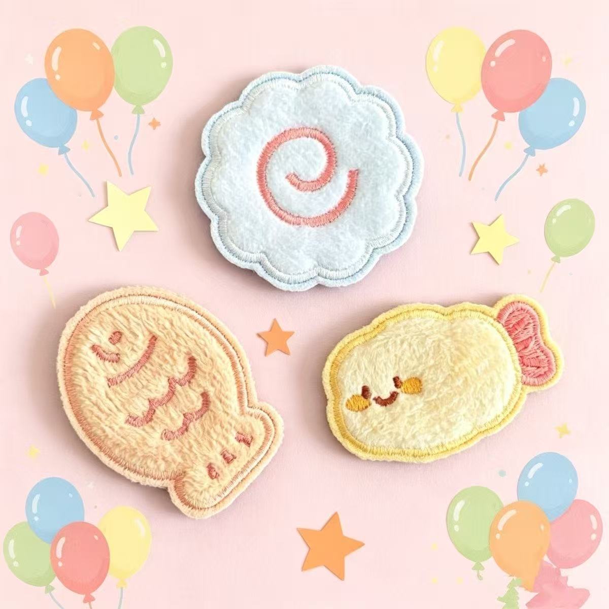 Super Cute and Popular Little Fish and Fried Shrimp Snack-Themed Magic Stickers for Girls, Soft and Adorable, High Aesthetic Value, Bangs and Hair Fringe Stickers
