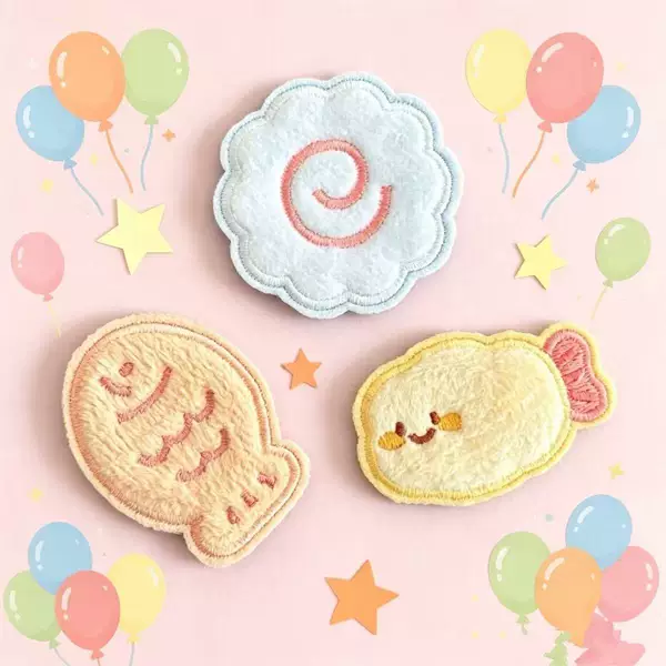 Super Cute and Popular Little Fish and Fried Shrimp Snack-Themed Magic Stickers for Girls, Soft and Adorable, High Aesthetic Value, Bangs and Hair Fringe Stickers