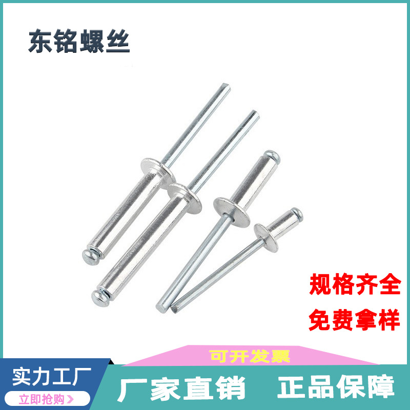 M3.2/M4M5 180PCS铝制拉钉抽芯铆钉拉铆钉 开口型半圆头铝拉钉