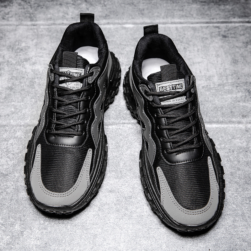 Primavera nueva malla transpirable superficie zapatilla de deporte retro zapatos de los hombres de ocio al aire libre zapatillas de deporte de los hombres transfronteriza