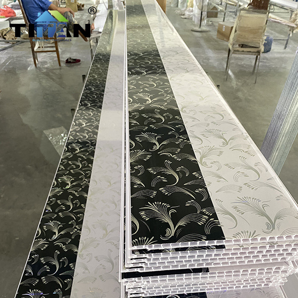 Techo de pvc panel de refuerzo de pvc diseño de techo panel de pared de pvc interior