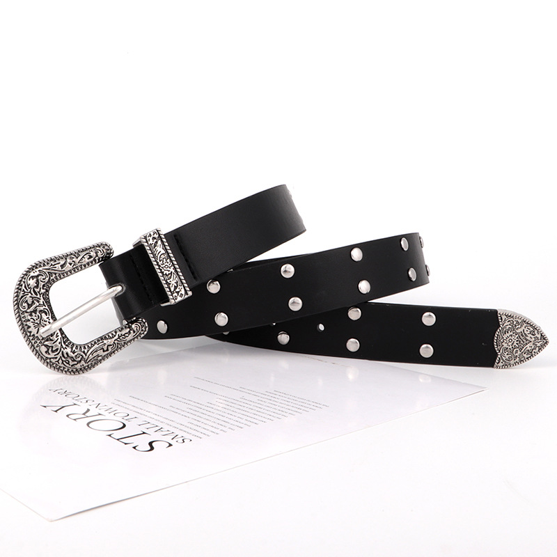 Cinturón Punk para Mujer de Cuero PU con Hebilla de Aguja para Jeans image 5