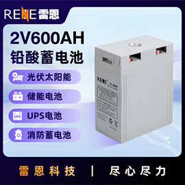 雷恩RENE铅酸电池2V600AGM电池光伏太阳能储能电池UPS蓄电池批发