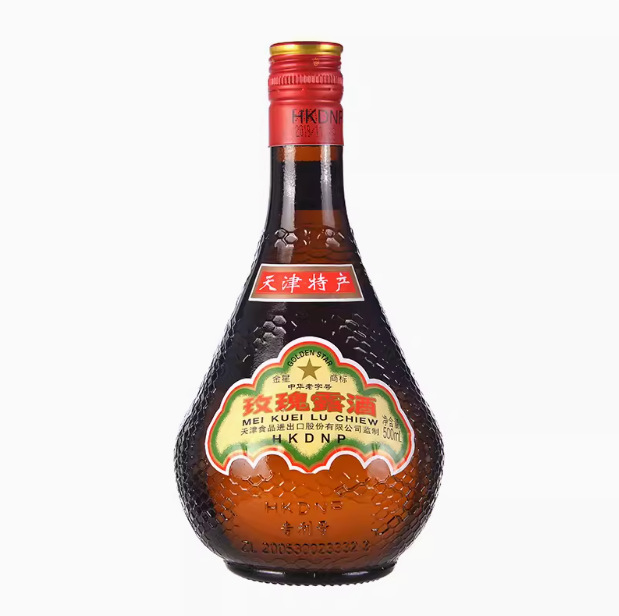 天津特产金星玫瑰露酒500ml 腊味海鲜叉烧肉厨用调味料酒54度