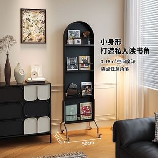 Bookshelf Magazine Rack Simple Removable Integrated Mirror Popular Storage Rack Multi-Functional Home Floor-Standing Dressing Mirror