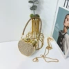 Golden round diamond apple box