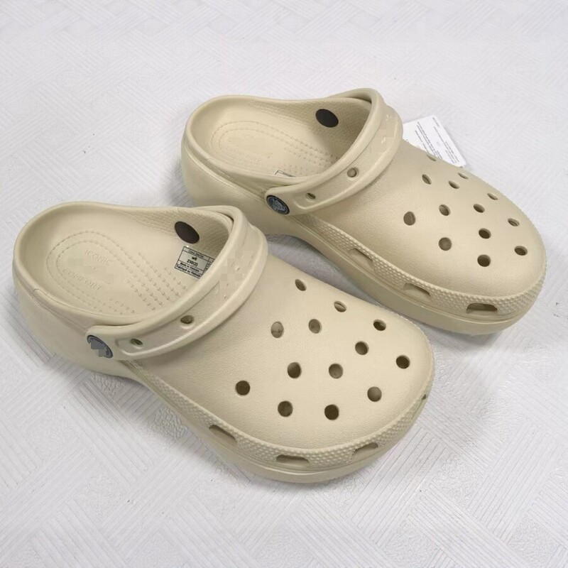 Corss Cloud Hole Shoes Women's Thick-Soled Beach Height-Increasing Sandals