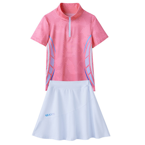 Sportswear Set, Quick-Drying Polka Dot Fashion Set for Women, Fitness Clothing, Square Dance Outfits, Wholesale, Spring Season