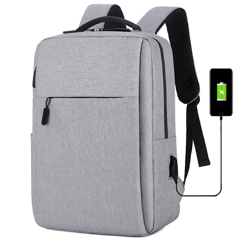 Nuevo estilo de comercio exterior, viajes de negocios de alto valor, carga USB, mochila de 15,6 pulgadas de gran capacidad, mochila escolar para estudiantes de secundaria