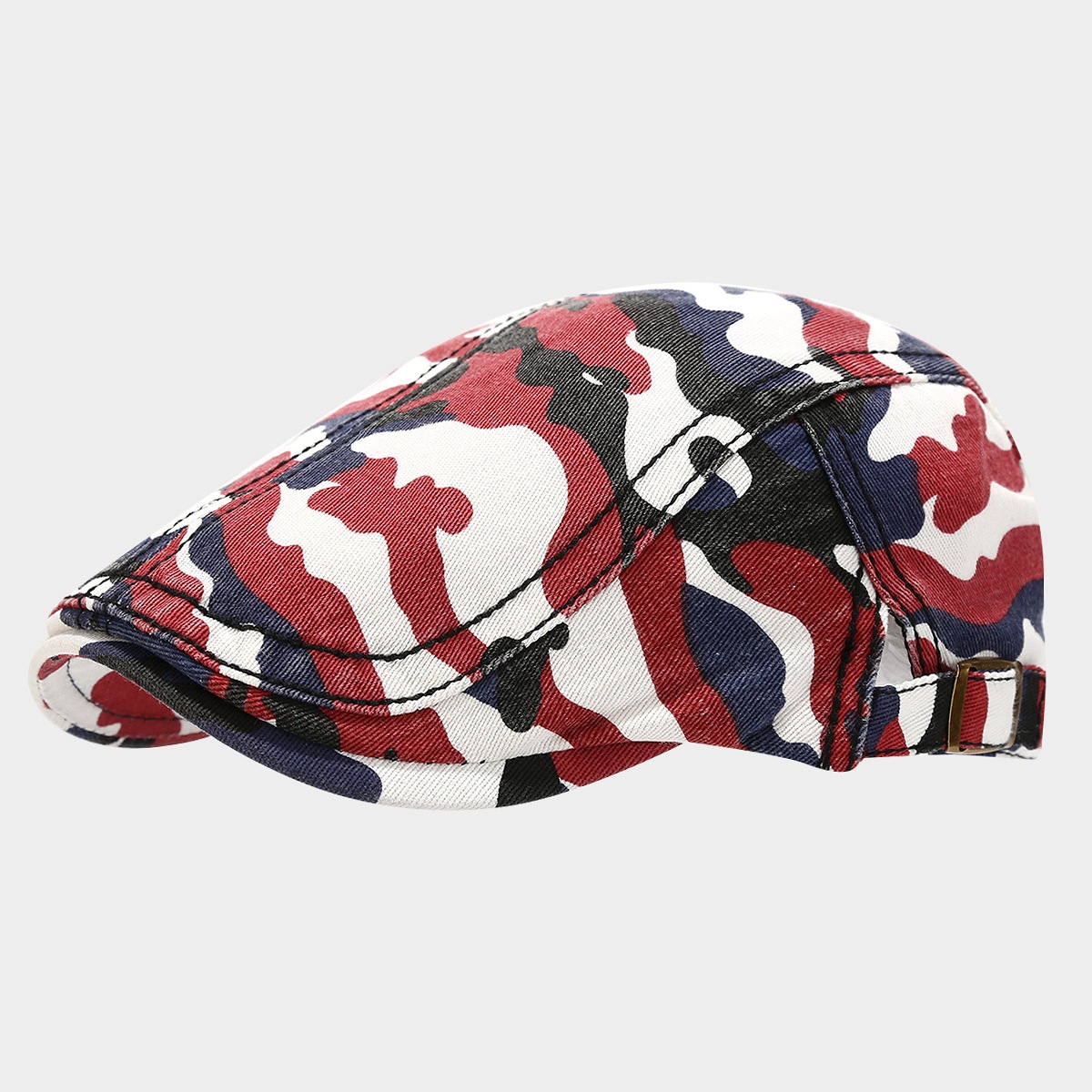 Otoño nuevo hombre al aire libre lavable camuflaje sombrero de avance jungla caminata retro gorra corta gorra mujer boina image 7