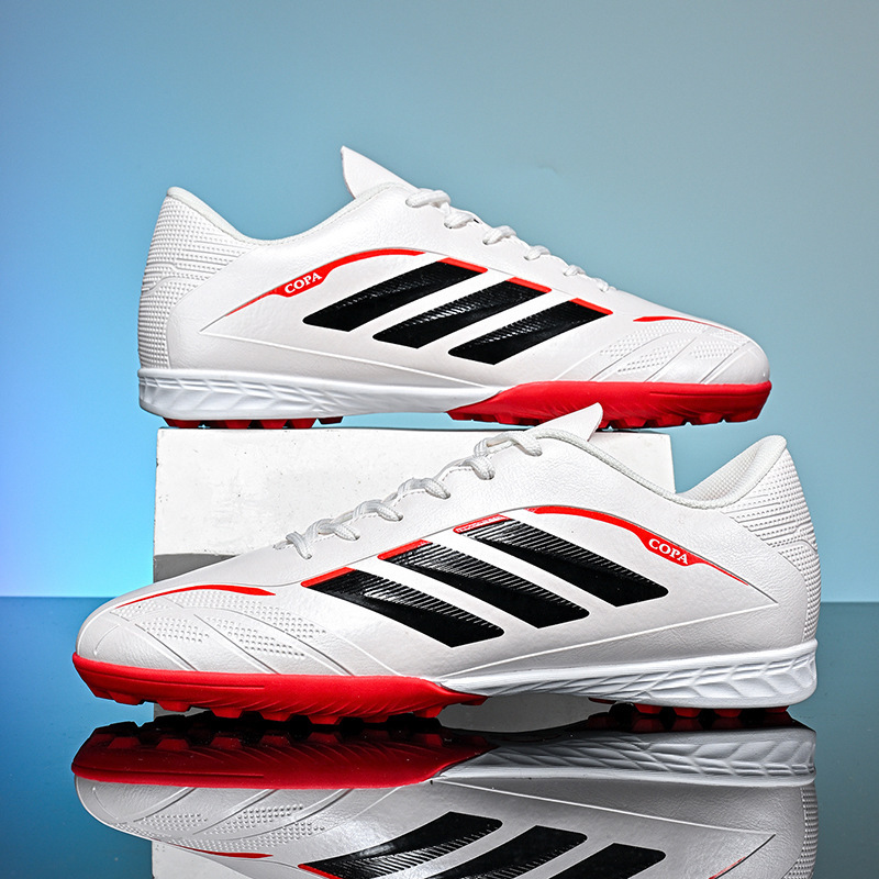Tenis de Fútbol de Caña Baja para Entrenamiento Tacos Largos y TF Suela TPU y Gamuza Ligero image 15
