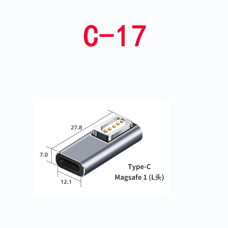 Type cアダプタusb 3.1アダプタ雷インターフェイス磁気プラグ公転母延長エルボ|undefined