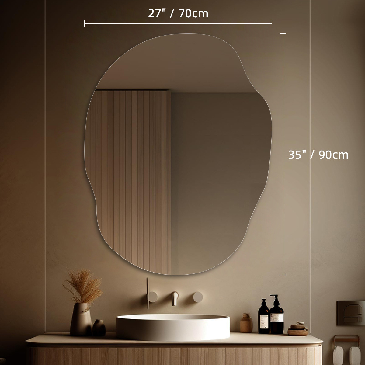 Comercio exterior papa forma especial inteligente led espejo de maquillaje colgante de pared dormitorio tocador espejo de baño pared colgante con luz Amazon