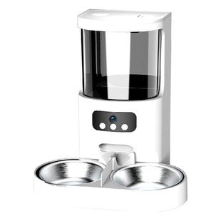 Small pie automatic feeder cat dog timing quantitative wireless control intelligent large-capacity pet feeder