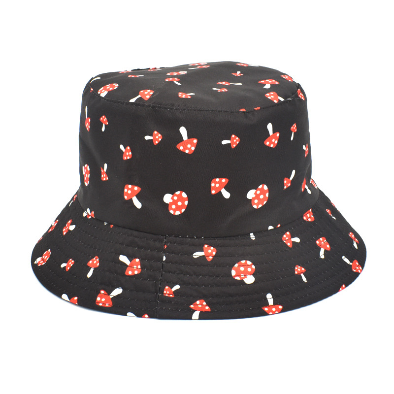 Unisex Basic Mushroom Flat Eaves Bucket Hat display picture 3