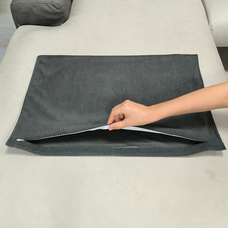 新品コーデュロイ長方形ソファクッション抱き枕大クッションリビングベッドバックカバー高級感