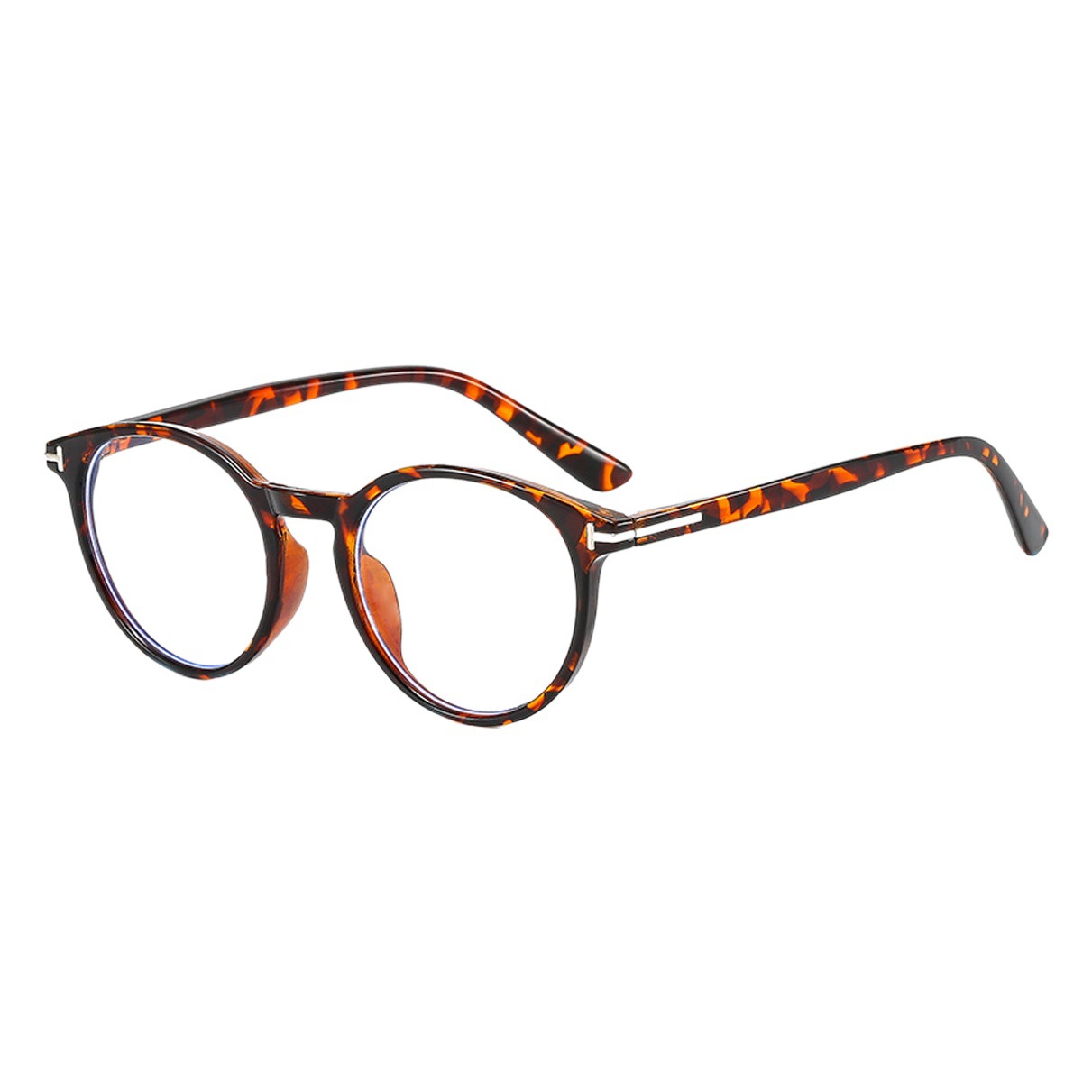 2021 Nuevo estilo coreano gafas de luz anti-azul marco personalizado en forma de T ins moda retro gafas lisas gafas de moda marco