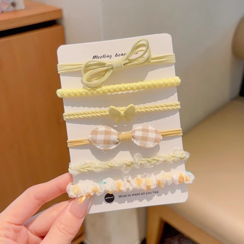 Niños de dibujos animados coloridos cuerda de cabeza niñas atadas artefactos de cabello de alta elasticidad anillo de cabello niñas no lastiman cabello de cabello de cola de caballo