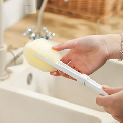 Multi-purpose replaceable sponge cup brush long handle sponge brush for cleaning milk bottles, no dead corner tea stain brush
