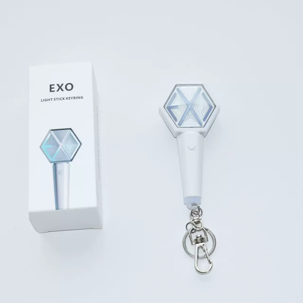 Mini Light Stick Keyring EXO, LED Mini Support Light Keychain, Boxed 0.06 kg