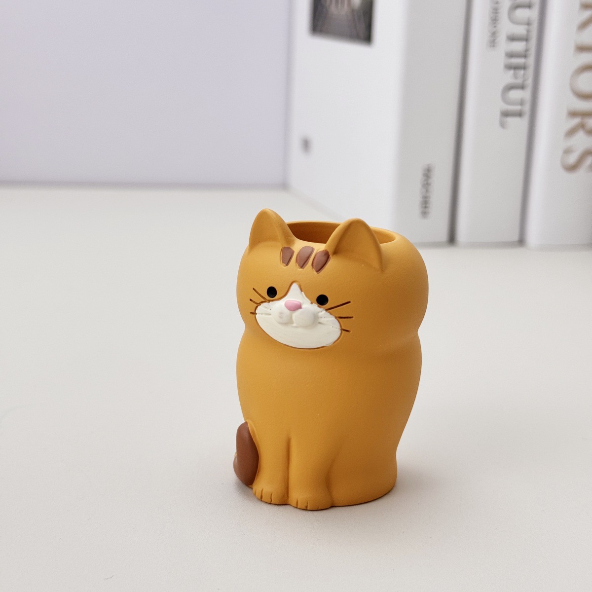 호랑이 고양이 펜 홀더