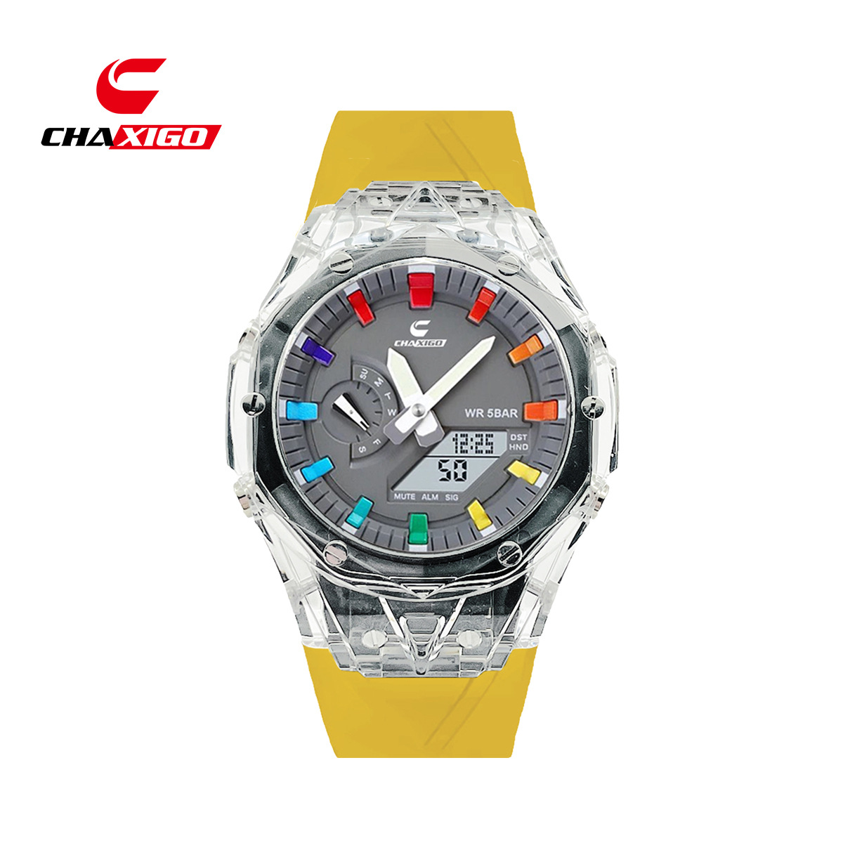 CHAXIGO nuevo estilo de moda transparente día a día viaje viaje práctico reloj impermeable