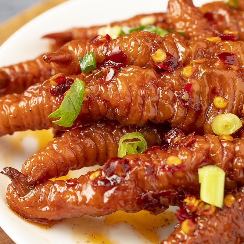 【虎皮凤爪】休闲零食香辣鸡爪子泡椒凤爪卤味小吃即食零食批发厂