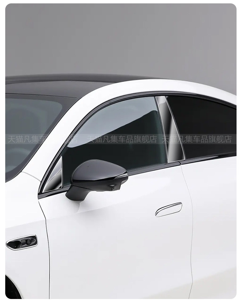 Suitable for 26 models of Mercedes-Benz CLA New Energy 300L/250+; scratch-resistant, light black protective film for front headlights; transparent