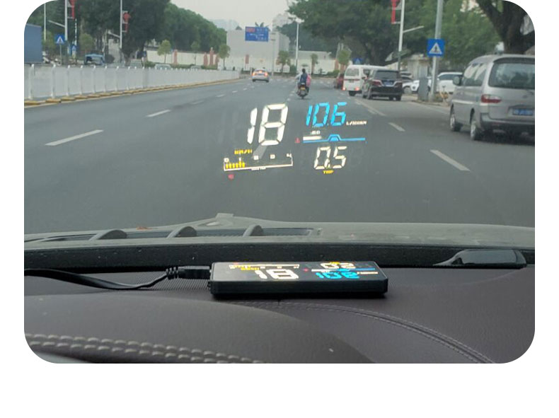 Car HUD Head-up Display Car Universal OBD Multi-function Car Speed Water Temperature Fuel Consumption Instrument Panel Hd Projection