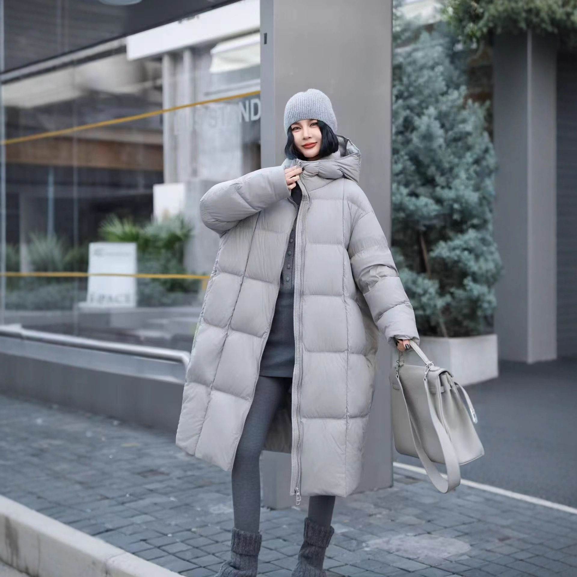 High-End Cloud Ultra-Light Goose down Jacket Women's Long Over-The-Knee 2025 New Super Nice Design down Jacket Winter Wear