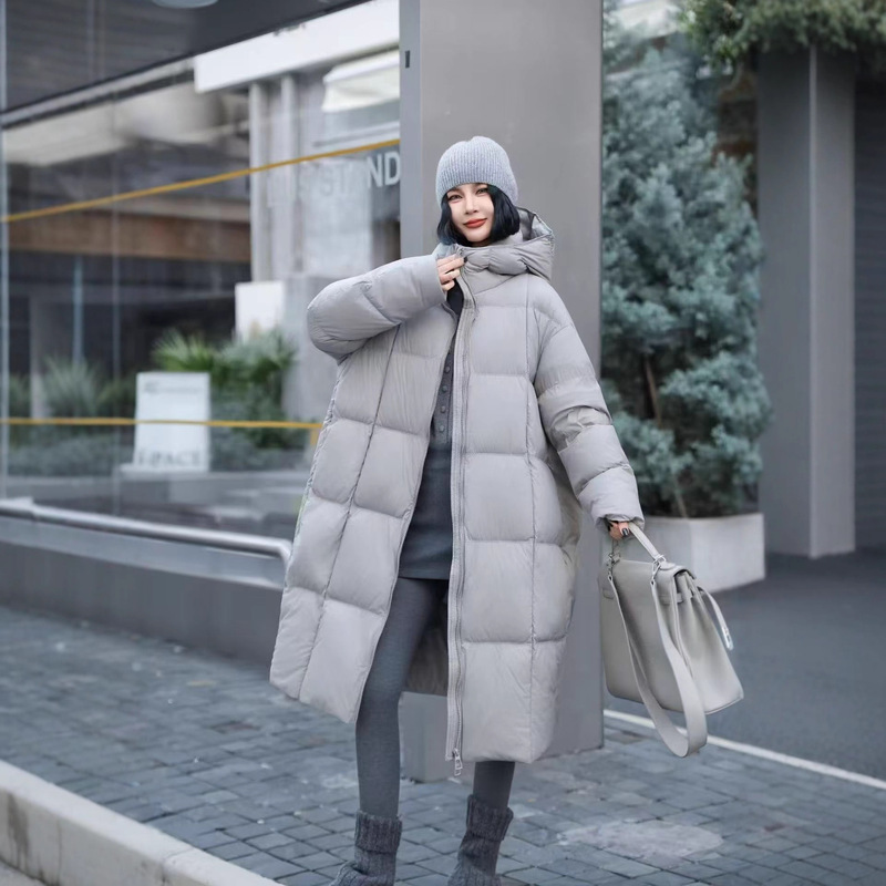 High-End Cloud Ultra-Light Goose down Jacket Women's Long Over-The-Knee 2025 New Super Nice Design down Jacket Winter Wear