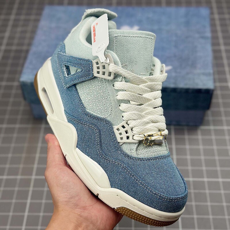 High-End Version Aj4 Mid-Top Retro Basketball Shoes Denim Flight Club Men's and Women's Casual Trendy Shoes Practical Sports Shoes High-End Version Aj4 Mid-Top Retro Basketball Shoes Denim Flight Club Men's and Women's Casual Trendy Shoes Practical Sports Shoes