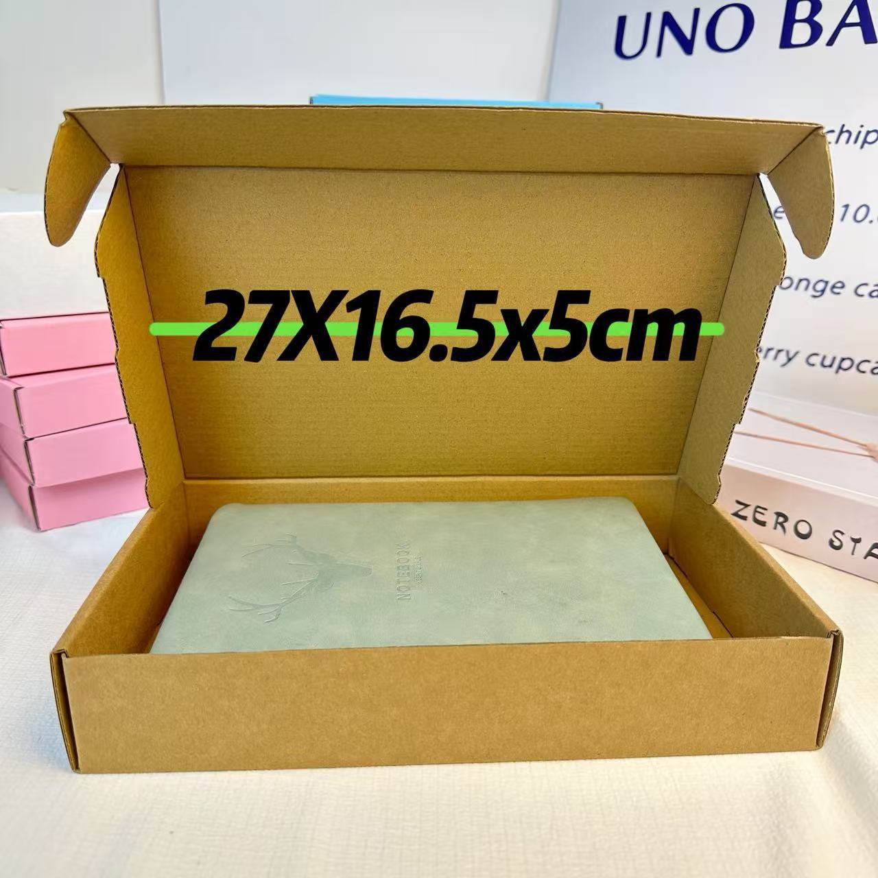 Tarjeta de tarjeta Kraft Aircraft Box tarjeta pequeña caja de embalaje avanzada caja de entrega grande caja de regalo rectangular caja de papel
