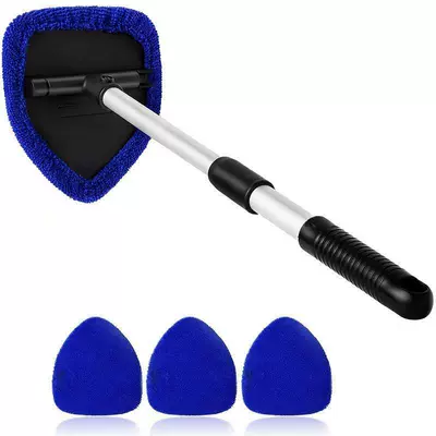 Cross-Border Labeling and Dropshipping of — Car cleaning tools - 1-set-five-sided-board-retractable-pole-4-blue-cloth-covers