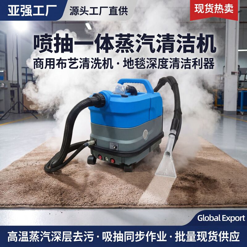 Yaqiang Spray-Extract Integrated High-Temperature Steam Cleaning Machine, Commercial Carpet and Fabric Cleaning Machine with Five Temperature Settings, Cross-Border Export