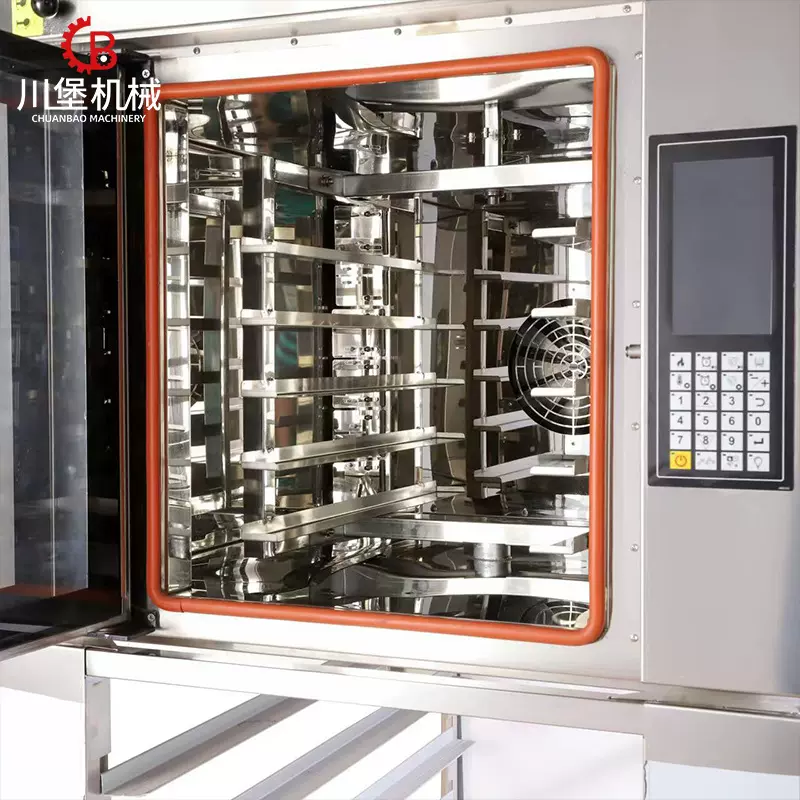 柏川热风循环旋转风炉烤箱商用电热烘炉5盘面包披萨烘焙焗炉风炉