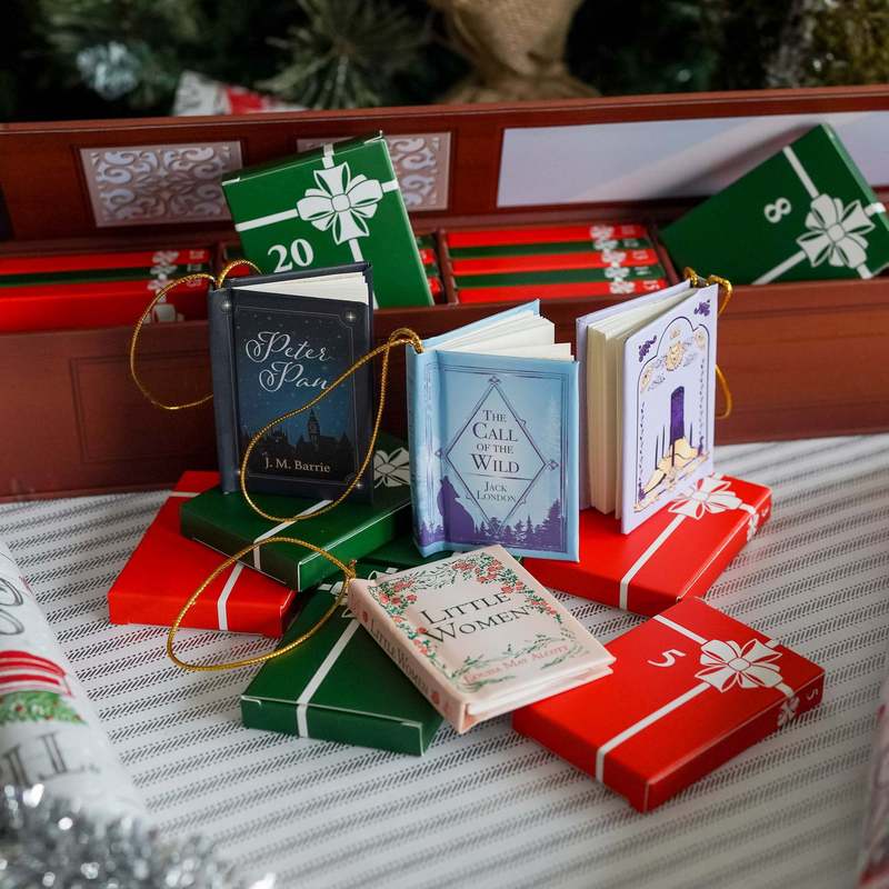 亚马逊爆款Mini Book Ornament Advent 圣诞节惊喜盲家批发|undefined