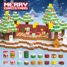 爆款跨境新品我的磁力积木世界精选圣诞儿童玩具拼装儿童礼物批发