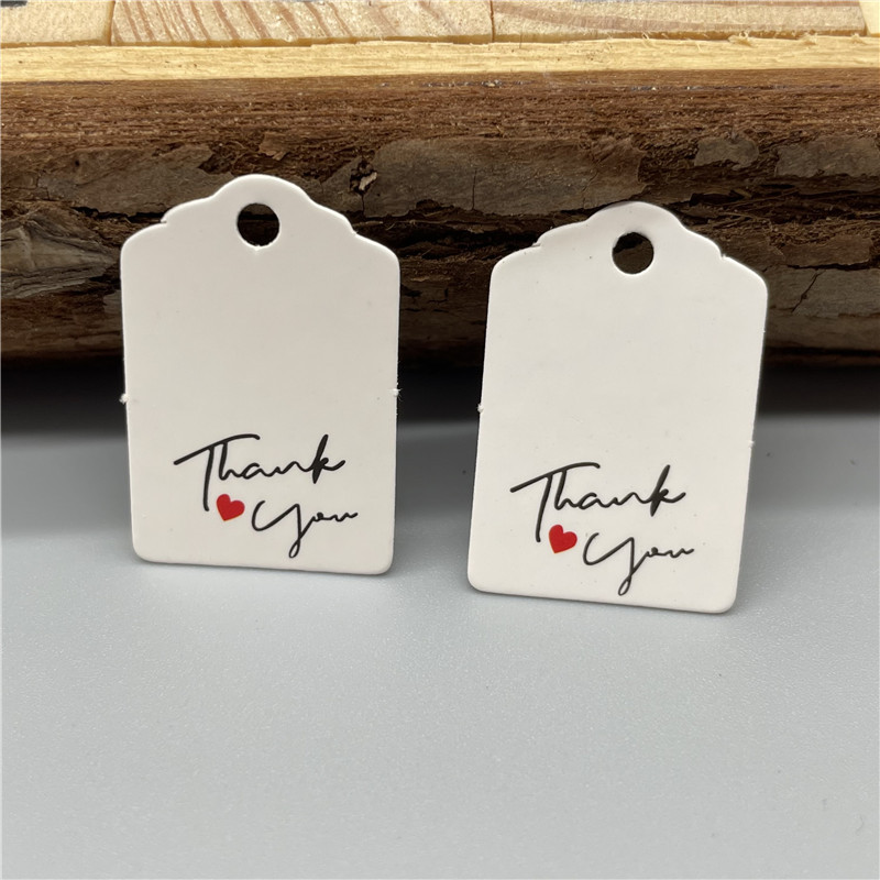 3x2cm 谢谢手工制作寄语小吊卡圣诞礼物包装标签服装饰品价格标签