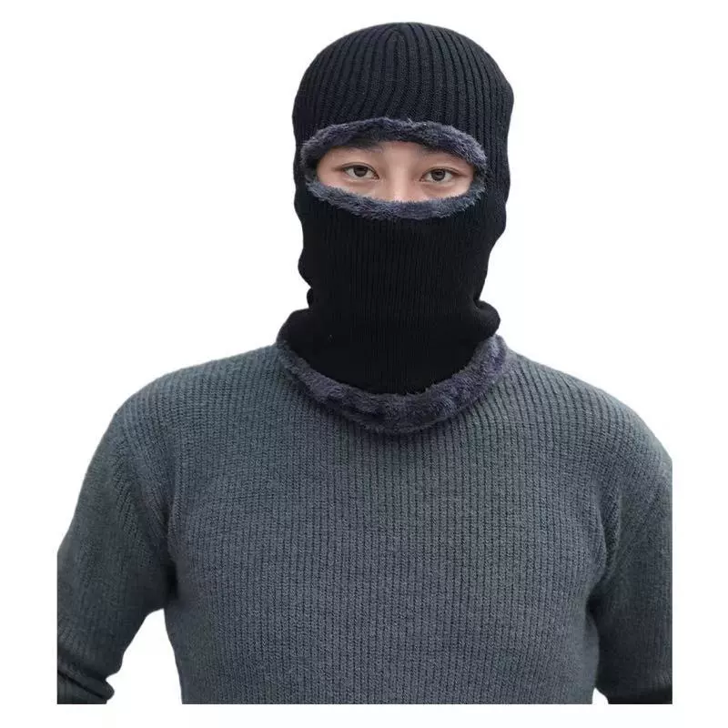 Fleece scarf, men's winter knitted woolen hat for elementary school students, Korean style