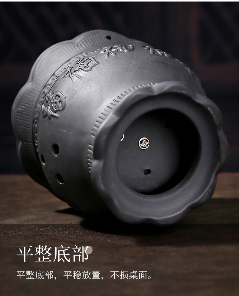 Ceramic Fire Dragon Cup Moxibustion Tool Medium Size with Cloth Cover for TCM Warm Therapy in use